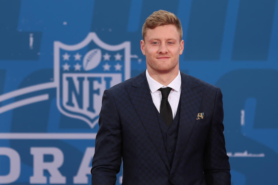 Kentucky quarterback Will Levis did not stick around in Kansas City to hear his name called on Day 2 of the NFL Draft. He was selected by the Tennessee Titans at 33rd overall. (Photo by Scott Winters/Icon Sportswire via Getty Images)