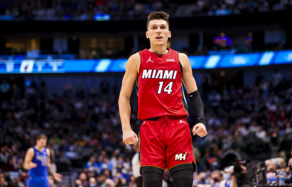 Tyler Herro averaged 20.7 points per game for the Miami Heat this season. (Kevin Jairaj/USA TODAY Sports)
