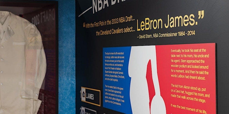A sneak peek inside of the LeBron James' Home Court museum that will open Nov. 25 in Akron.