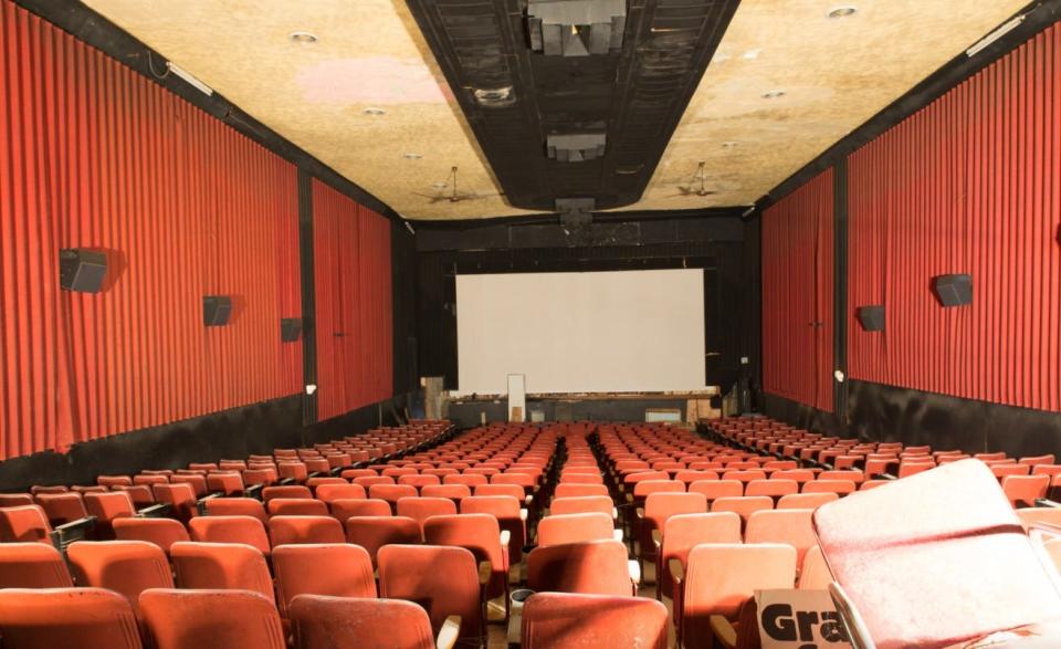 The Rees theater in downtown Plymouth is seen several years ago before it was gutted and renovated.