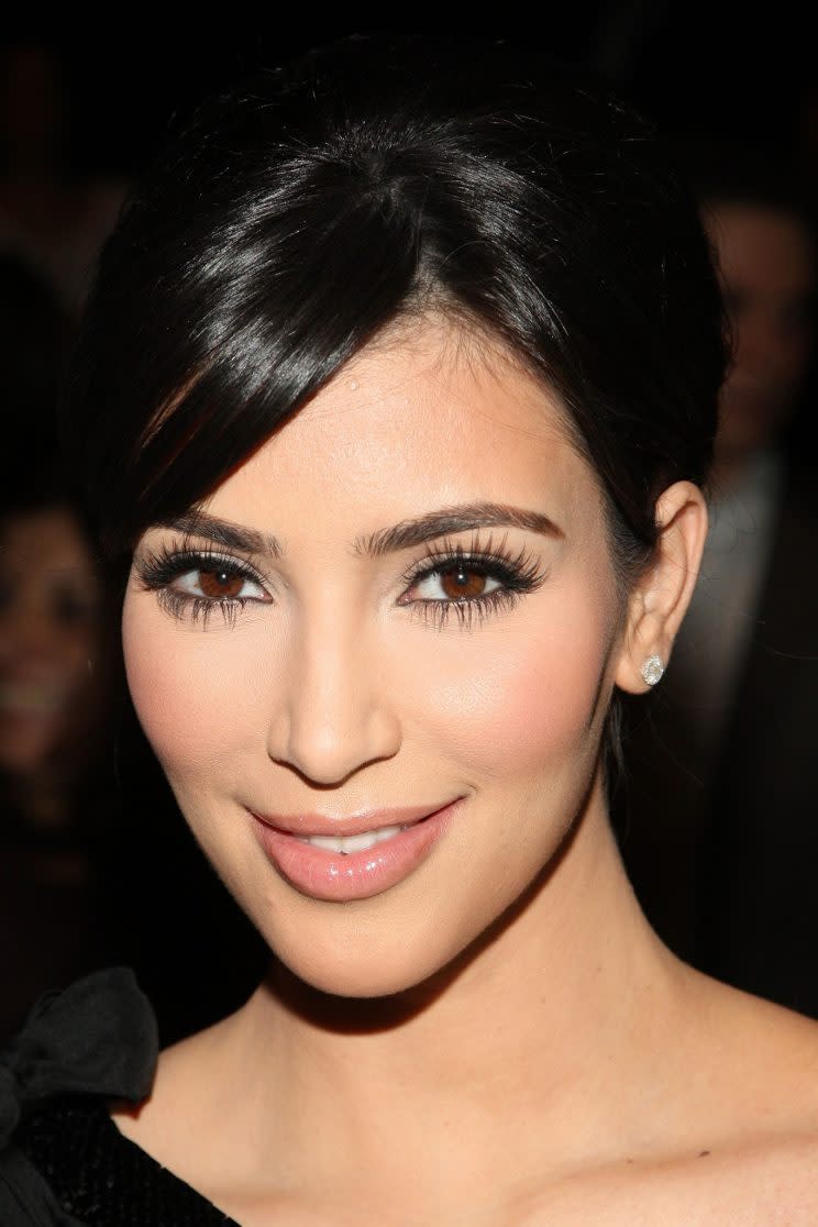 Kardashian-West admittedly wore more makeup earlier in her career, like in this 2009 image. (Photo: Getty Images)