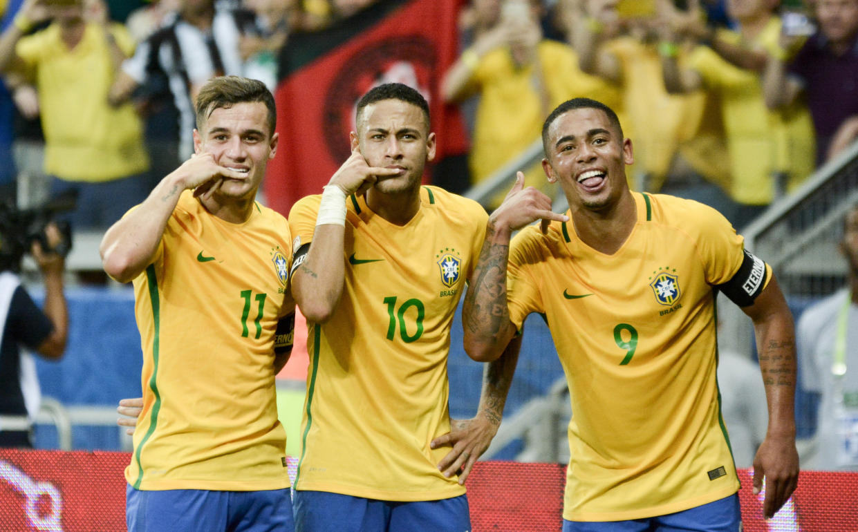 Brazil, with Neymar injured, failed on home soil in 2014, but will be one of the favorites for the 2018 World Cup. (Getty)