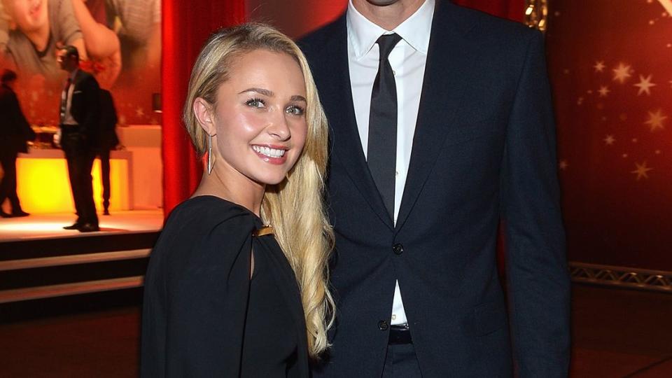 Hayden Panettiere and Wladimir Klitschko attend the Ein Herz Fuer Kinder Gala 2013 at Flughafen Tempelhof on December 7, 2013 in Berlin, Germany