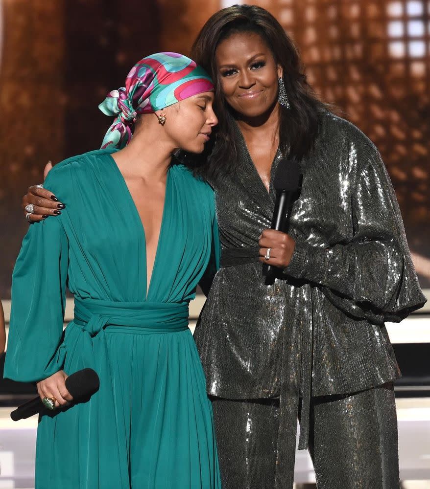 Alicia Keys and Michelle Obama