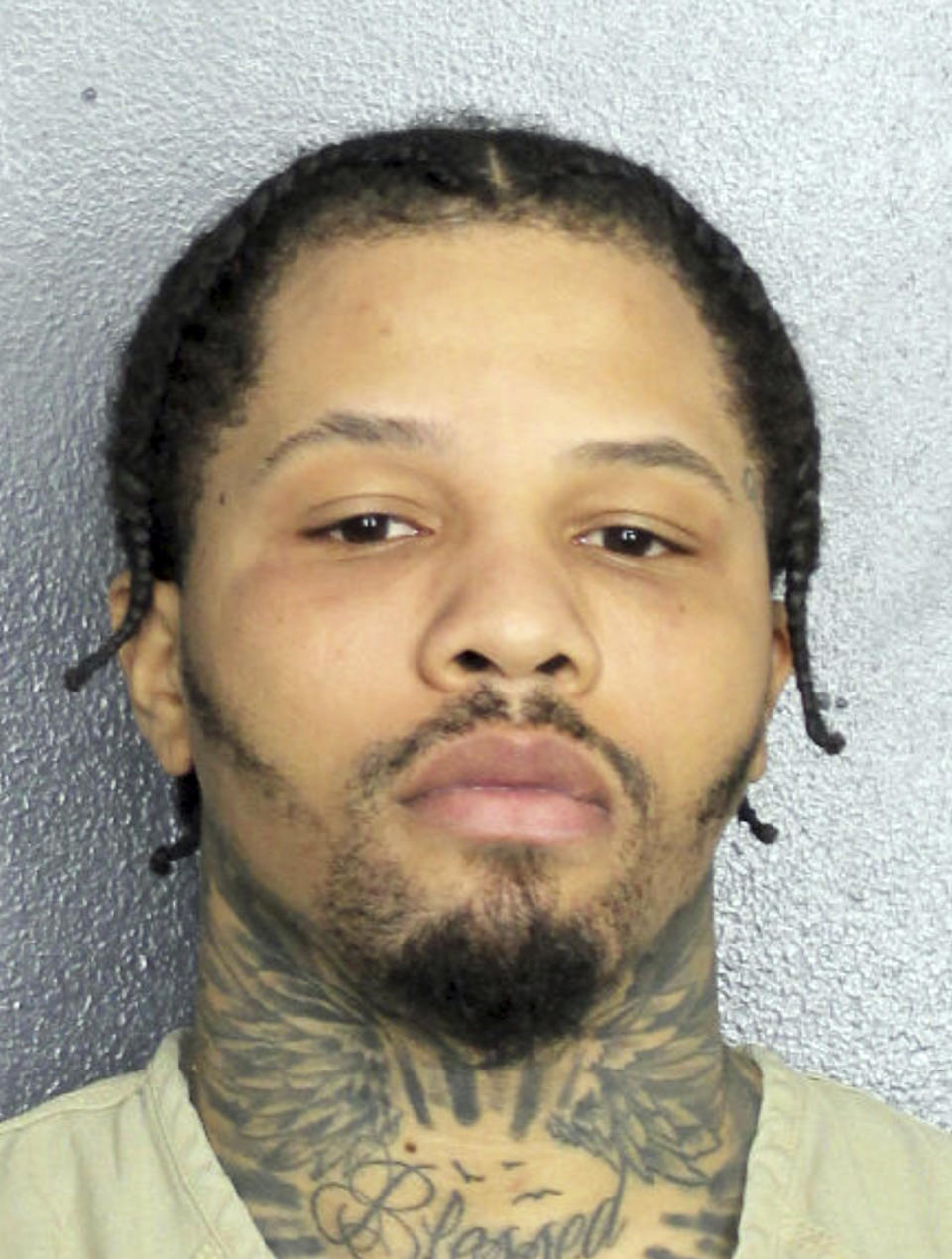 This booking image provided by the Broward County Sheriff's Office shows professional boxer Gervonta Davis, who has been jailed in Florida after he struck a woman in the face, authorities said Wednesday, Dec. 28, 2022. (Broward County Sheriff's Office via AP)