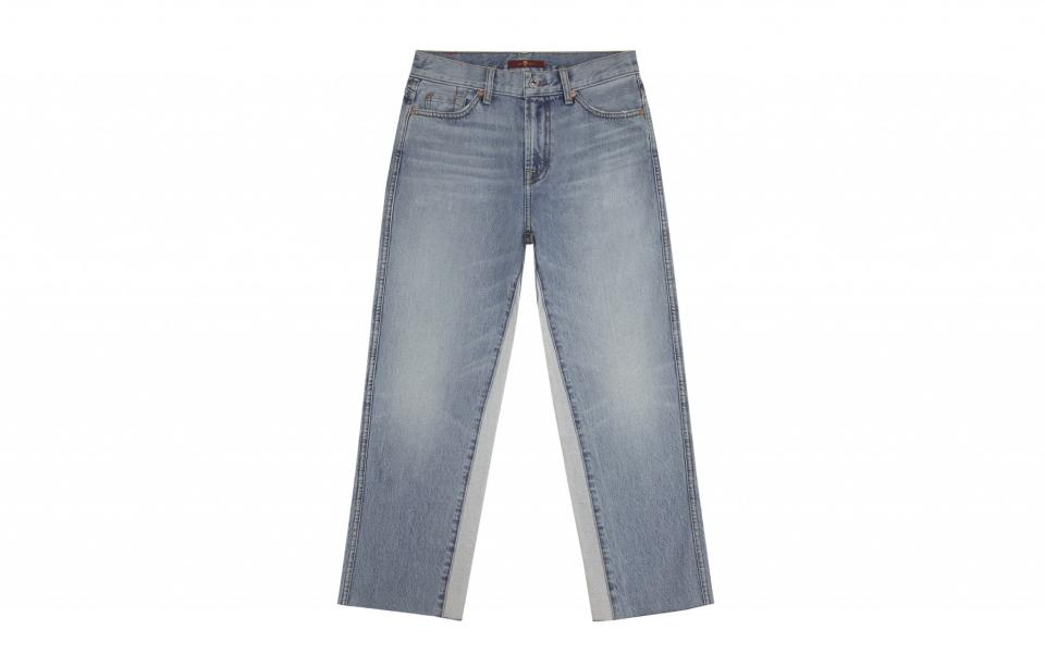 <p>Cool Californian denim brand 7 For All Mankind is now easily available to buy in the UK. Their new vintage line includes distressed patches and raw detailing. Our favourite has to be the cropped Kiki style.<br><a rel="nofollow noopener" href="http://www.7forallmankind.co.uk/en_en/women/what-s-hot/vintage-wythe.html" target="_blank" data-ylk="slk:7 For All Mankind, from £180;elm:context_link;itc:0;sec:content-canvas" class="link "><em>7 For All Mankind, from £180</em></a> </p>