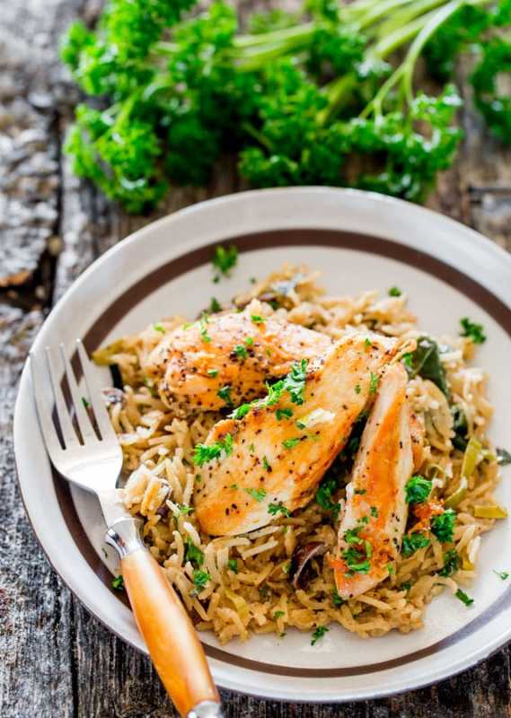 <p>Jo Cooks</p><p>This one-pot creamy chicken with mushroom and leek rice is a really satisfying and delicious dish and a perfect way to hide some veggies.</p><p><strong>Get the recipe: <a href="https://www.jocooks.com/recipes/one-pot-creamy-chicken-with-mushroom-and-leek-rice/" rel="nofollow noopener" target="_blank" data-ylk="slk:One-Pot Creamy Chicken with Mushroom and Leek Rice;elm:context_link;itc:0;sec:content-canvas" class="link rapid-noclick-resp"><em>One-Pot Creamy Chicken with Mushroom and Leek Rice</em></a></strong></p>