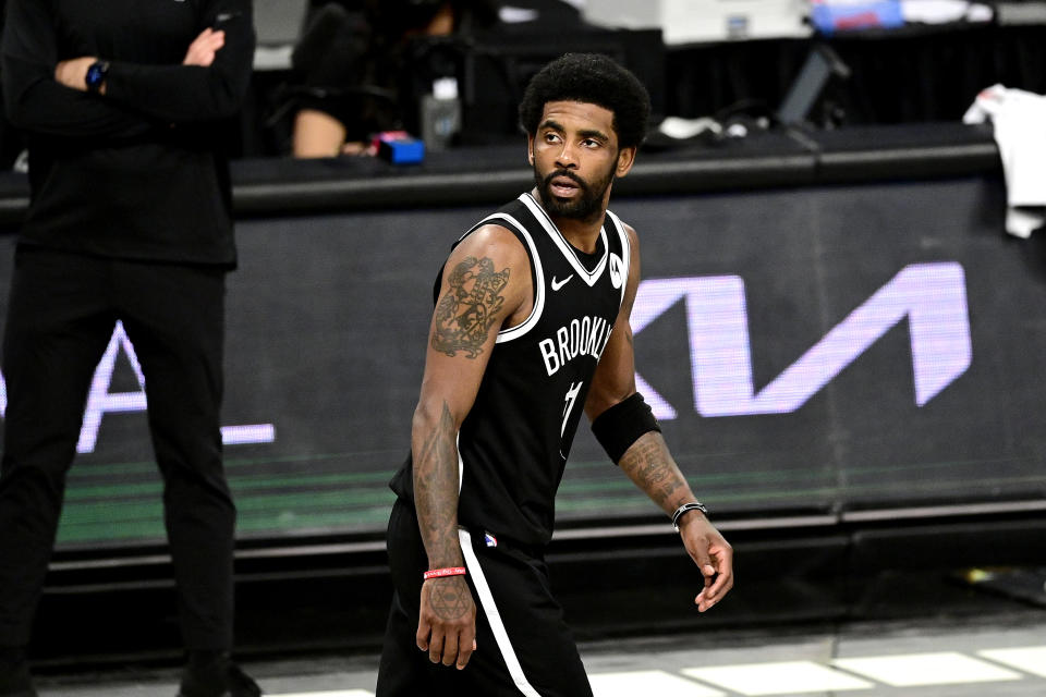 Kyrie Irving with the Nets.