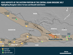 Highlighting Mongolia's Edren Terrane and Khundii Gold District