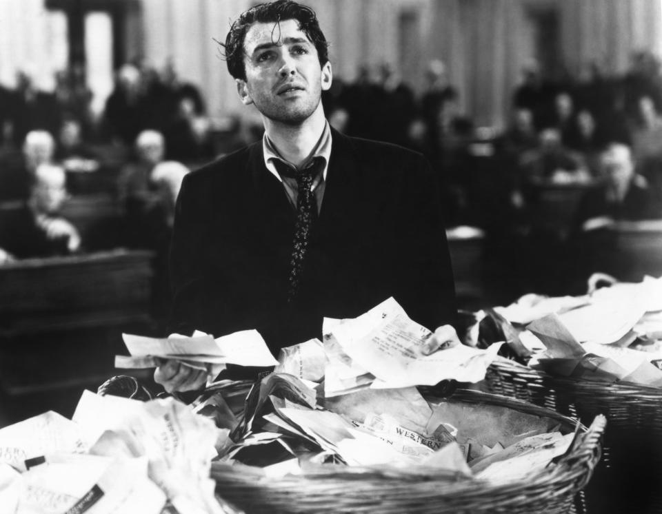 The&nbsp;always-charming&nbsp;Jimmy Stewart plays an idealistic political newcomer determined to&nbsp;make his mark by advocating for a cause near to his heart. But he is obstructed by&nbsp;a powerful political machine backing a pork-filled appropriations bill. <br /><br />Now considered a classic (in 2007, the American Film Institute ranked it 26 on its <a href="http://www.afi.com/100years/movies10.aspx" target="_blank">list of 100 greatest&nbsp;movies</a>), the film was initially panned by politicians for its stark depiction of corruption and greed. At the time, U.S. Ambassador Joseph P. Kennedy Sr. called it&nbsp;<a href="https://thedissolve.com/features/movie-of-the-week/576-the-politics-press-star-and-legacy-of-mr-smith-goe/" target="_blank">&ldquo;one of the most disgraceful things I have ever seen done to our country,&rdquo;</a> and Senate Majority Leader Alben Barkley (D-Ky.) said the film <a href="http://www.tcm.com/tcmdb/title/3771/Mr-Smith-Goes-to-Washington/notes.html" target="_blank">"makes the Senate look like a bunch of crooks."&nbsp;</a>