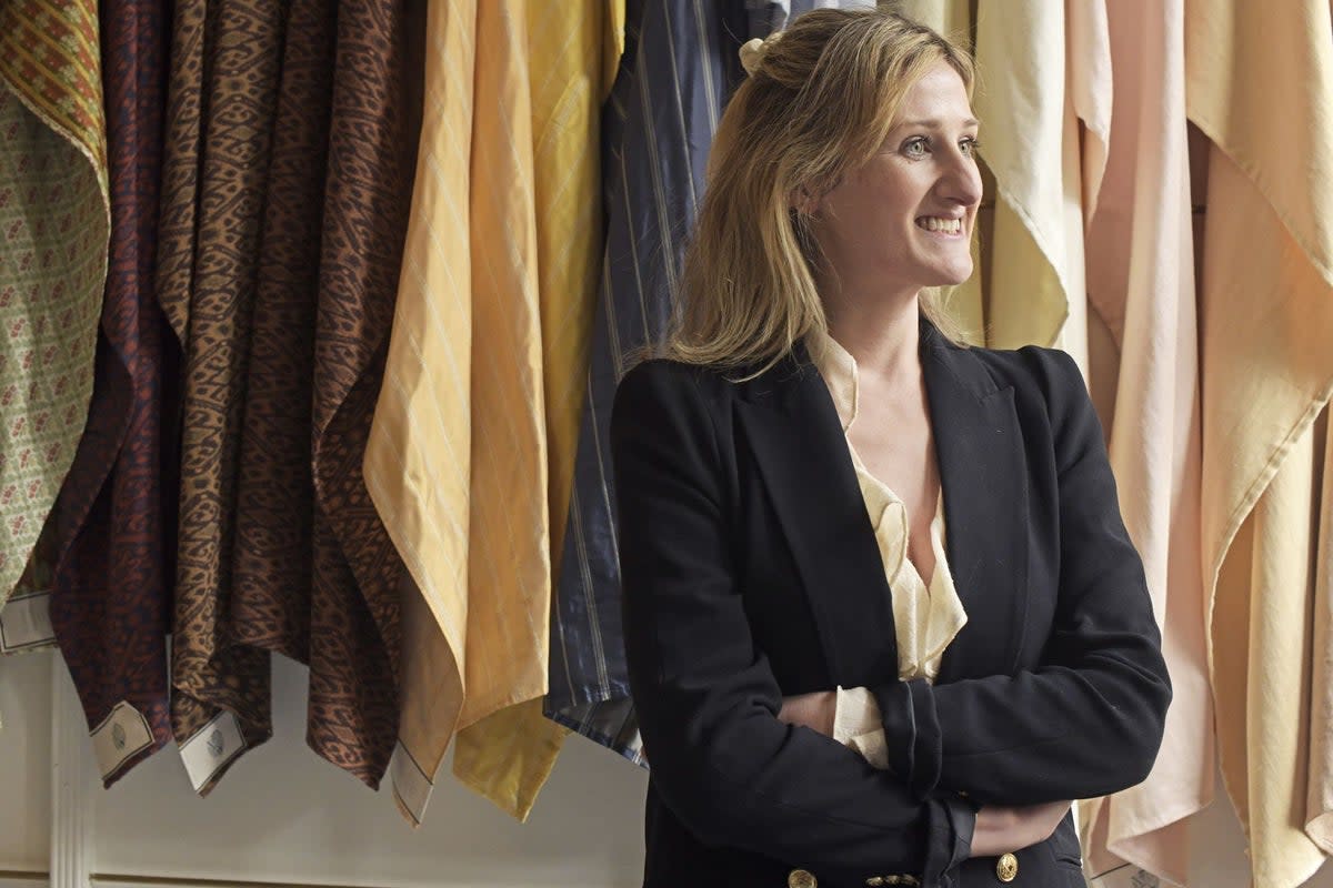 Gemma Moulton runs East London Cloth from her Vyner Street studio (Daniel Lynch)