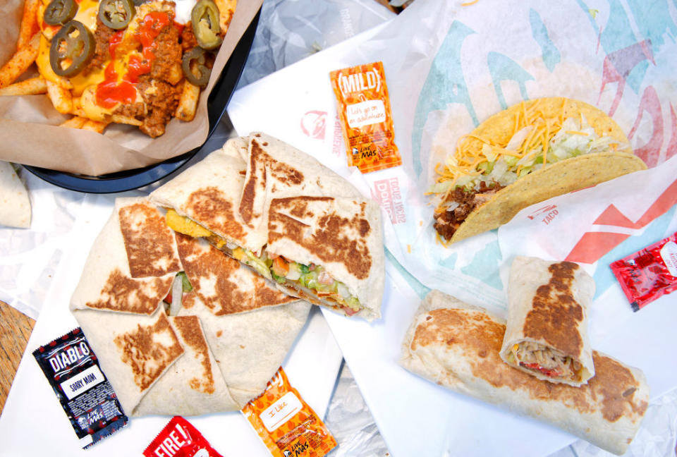 A spread from Taco Bell.
