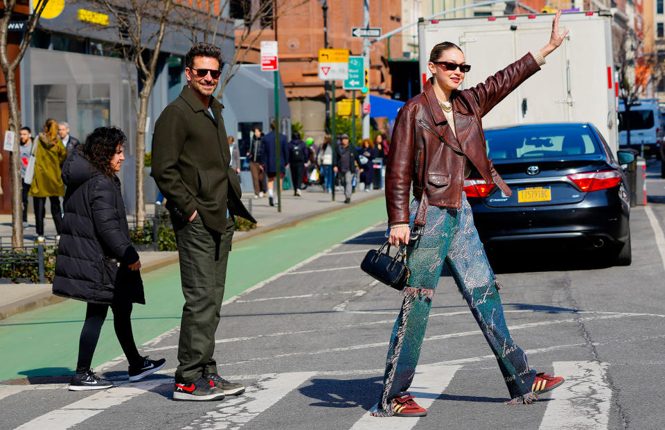 Bradley Cooper and Gigi Hadid Are All Smiles While Out and About in New York City