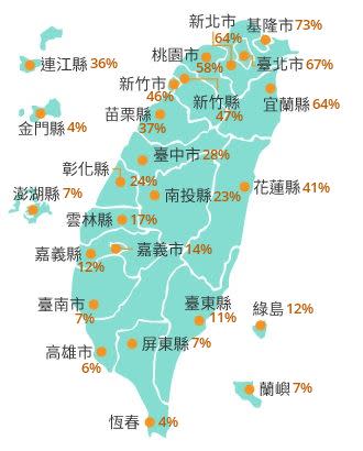 卡努暴風圈侵襲率最高達73％。（圖／中央氣象局）