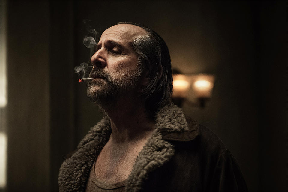 <p>Peter Stormare as Czernobog in Starz’s <i>American Gods</i>.<br><br>(Photo: Starz) </p>