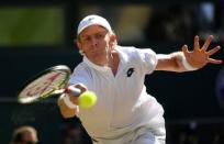 Tennis - Wimbledon - All England Lawn Tennis and Croquet Club, London, Britain - July 15, 2018 South Africa's Kevin Anderson in action during the men's singles final against Serbia's Novak Djokovic REUTERS/Tony O'Brien