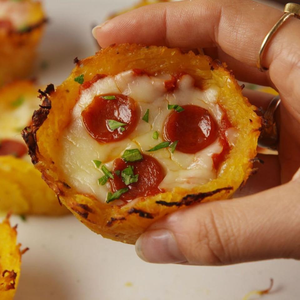 Spaghetti Squash Pizza Nests