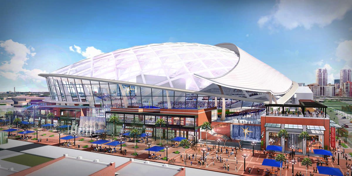 Texas Rangers New Stadium Rendering