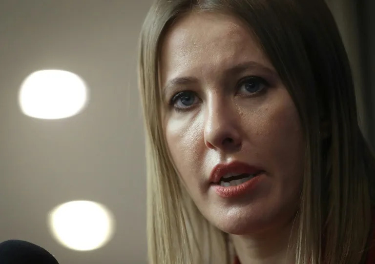 Apologetic: media personality Ksenia Sobchak (WIN MCNAMEE)