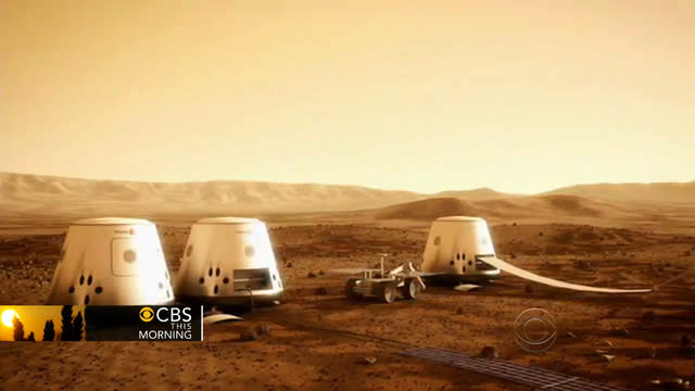Mars One is a new effort to put humans on the red planet within a decade. John Blackstone reports on the privately-funded project that aims to take them there.