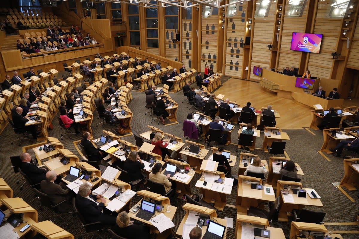 The Bill passed its final vote on Thursday (Andrew Cowan/Scottish Parliament/PA) (PA Media)