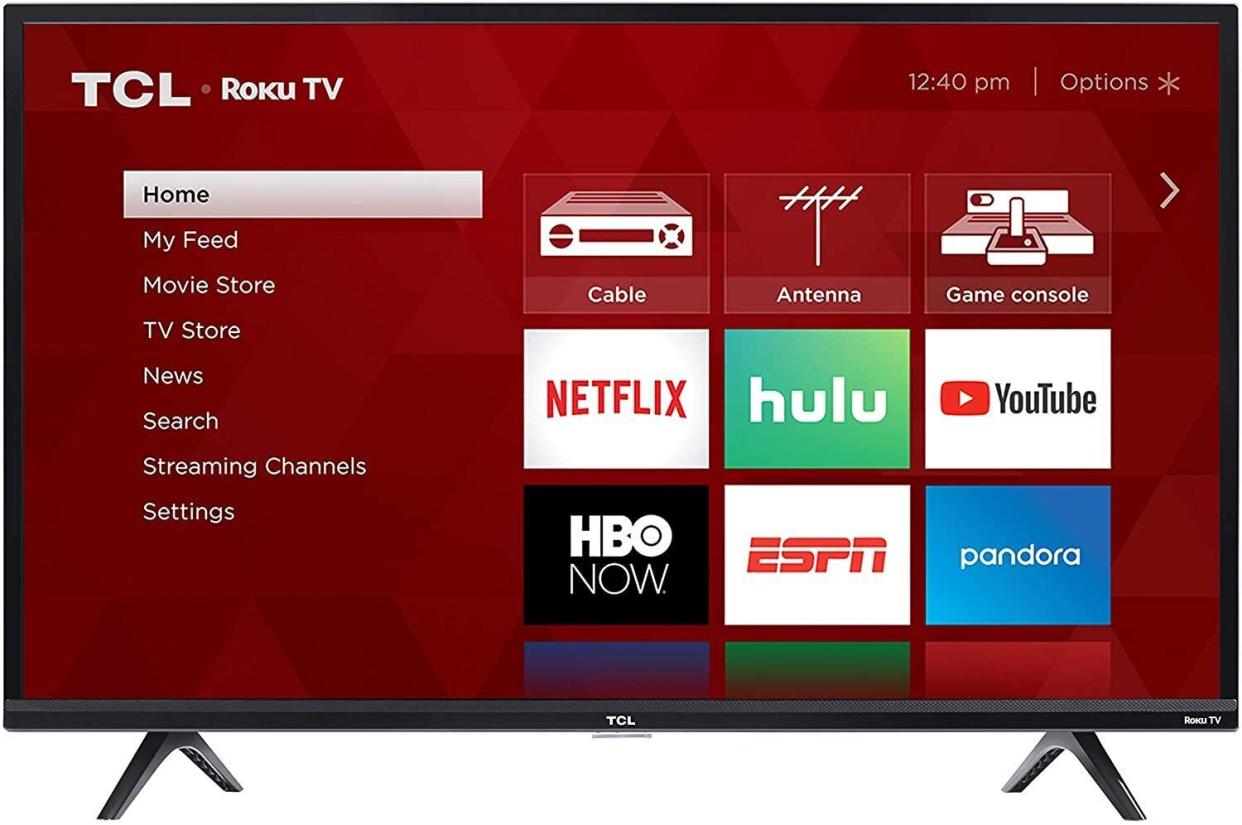 So you know it's good. TVs are typically a <a href="https://www.huffpost.com/entry/black-friday-cyber-monday-tv-deals-2020_l_5fa47c0ec5b623bfac4d8850" target="_blank" rel="noopener noreferrer">must-watch item</a> when Cyber Week comes around and this <a href="TCL" target="_blank" rel="noopener noreferrer">TCL smart Roku TV</a> was one of the best deals we saw. This TV has voice control, smart functionality to watch tons of shows and full HD resolution. Plus, you can get the actual <a href="https://amzn.to/2VqbqQU" target="_blank" rel="noopener noreferrer">Roku streaming stick</a> on sale now, too. <a href="https://amzn.to/36rf6Ip" target="_blank" rel="noopener noreferrer">Originally $300, get it now for $180 at Amazon</a>.