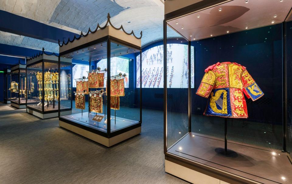 coronation regalia on display