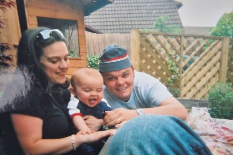 Charlie when he was a baby with his mum Tara and dad Martin ( Image: Cosser Family) -Credit:Cosser Family