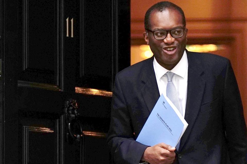 Kwasi Kwarteng lifted bankers’ bonuses in the 2022 mini budget (PA)