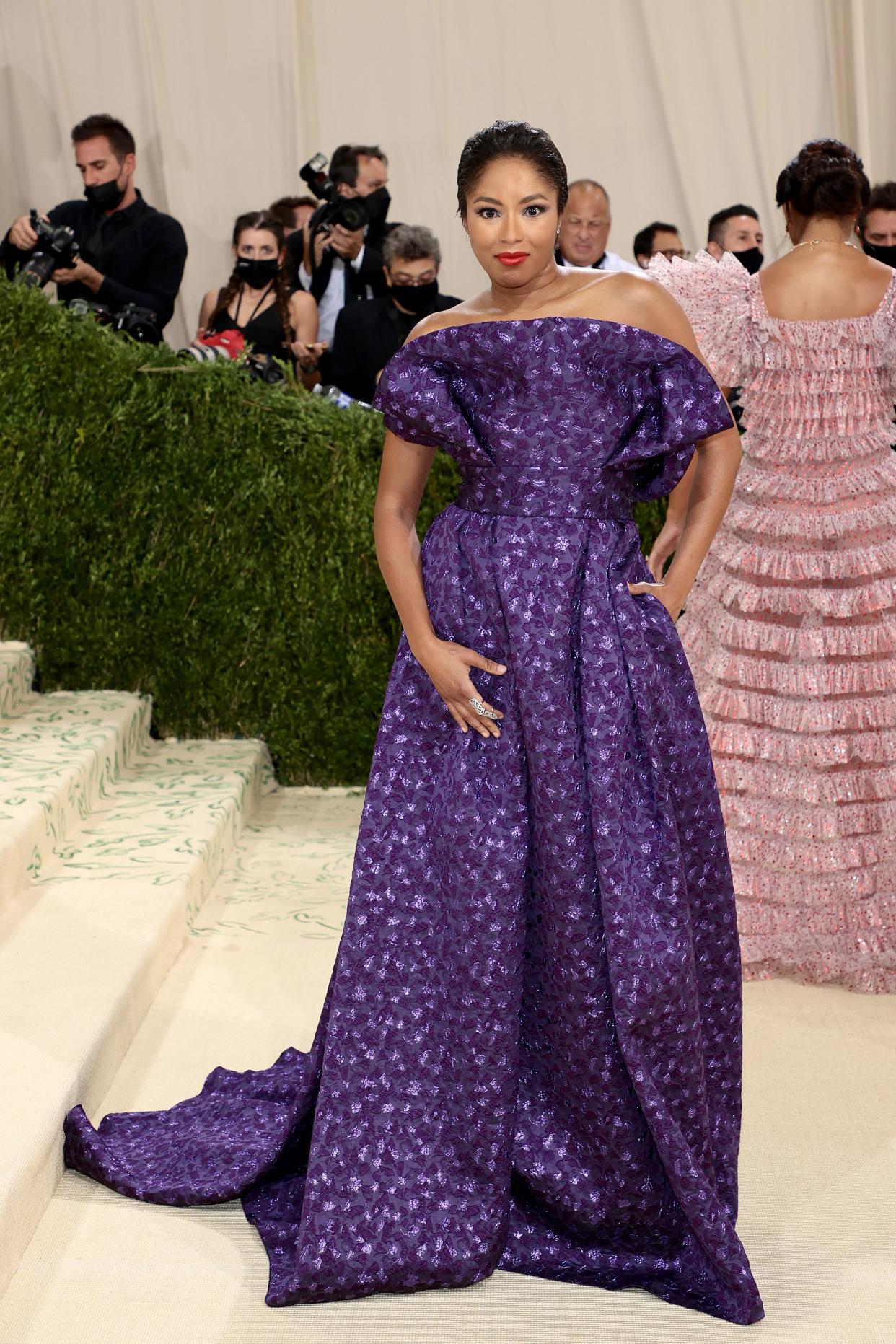 Alicia Quarles attends The 2021 Met Gala Celebrating In America: A Lexicon Of Fashion at Metropolitan Museum of Art on Sept. 13, 2021 in New York.