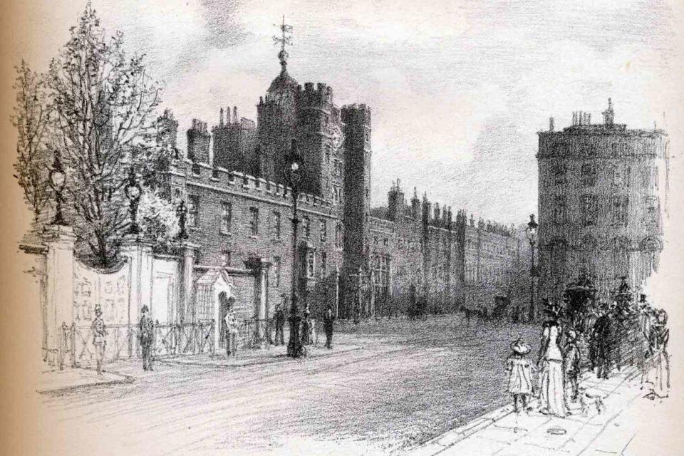 <p>Built by Henry VIII in the 1530s, St. James's Palace was home to kings and queens for 300 years. One apparition said to appear there is of royal valet <a href="http://www.ghost-story.co.uk/index.php/haunted-houses/331-st-james-s-palace-london-england" rel="nofollow noopener" target="_blank" data-ylk="slk:Joseph Sellis;elm:context_link;itc:0;sec:content-canvas" class="link ">Joseph Sellis</a>, who appears with a slit throat.</p>