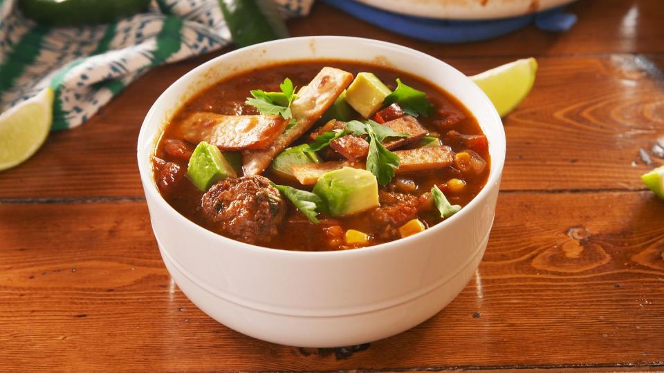 Tex-Mex Meatball Soup