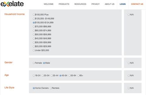 eXelate profile