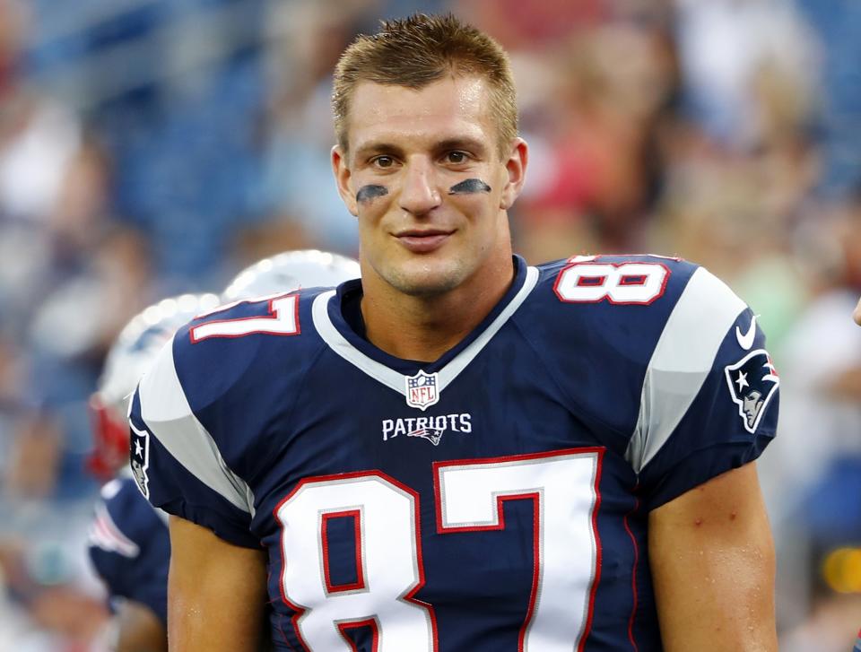 Rob Gronkowski is clearly the top tight end to come off the board in drafts (AP)