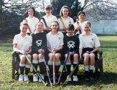 <p>Middleton (front row, center) played field hockey for years growing up. This team photo from her days at St. Andrew's Prep School was taken on St. Andrew's Day, where the school observed a day of activities and sports.</p>