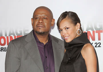 Forest Whitaker and wife Keisha at the New York City premiere of Columbia Pictures' Vantage Point