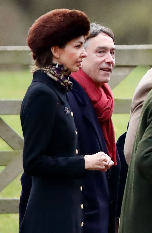 members of the royal family attend sunday church service at sandringham