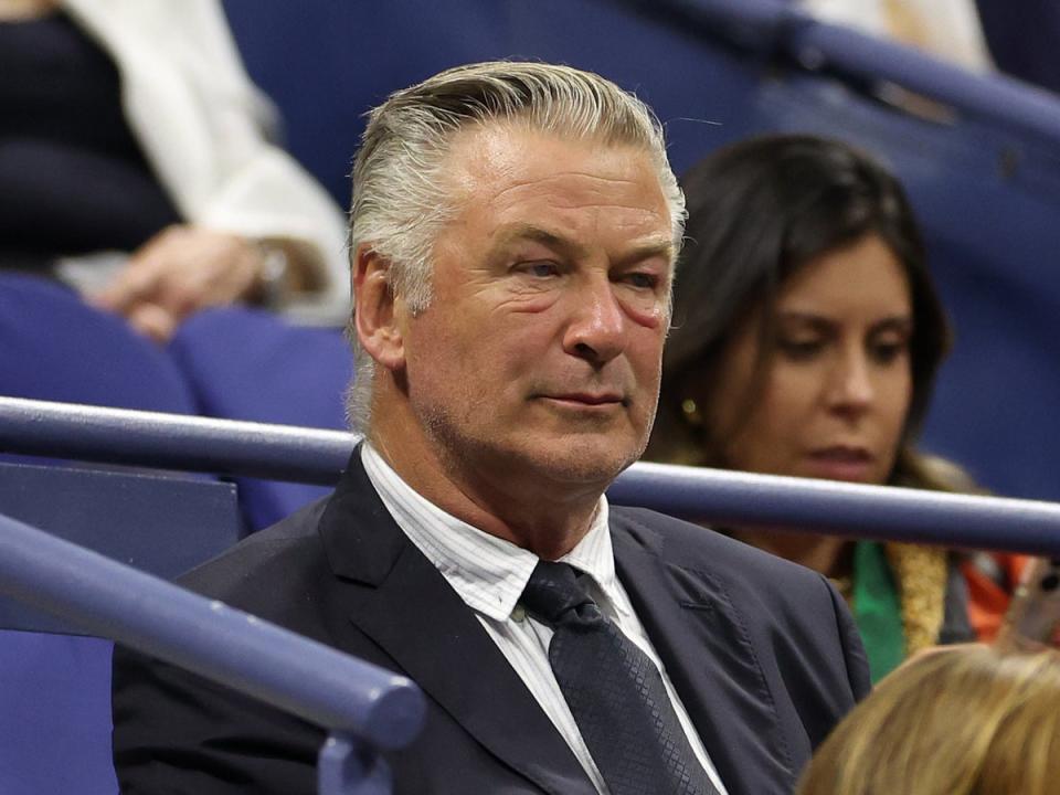 Alec Baldwin attends Day One of the 2024 US Open at the USTA Billie Jean King National Tennis Center on 26 August (Getty Images)