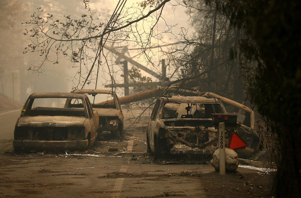 California wildfires: Ash, wreckage and embers