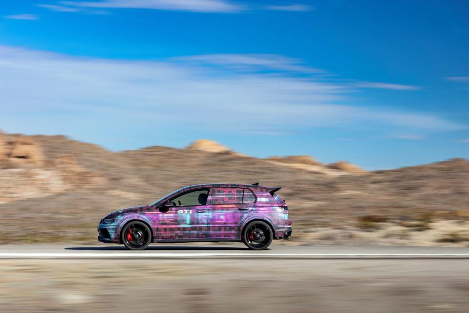 volkswagen golf gti facelift in camouflage