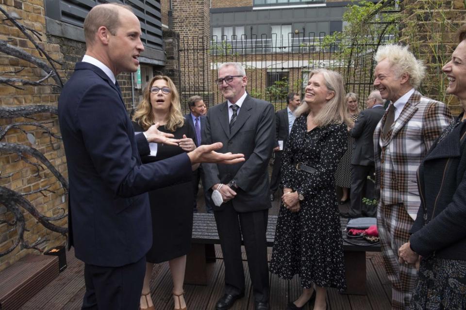 The Duke of Cambridge, Royal Patron of The Passage, during a visit to the charity’s headquarters at the St Vincent’s Centre, London (PA)