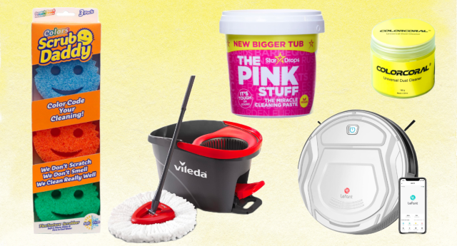 Amazon cleaning essentials: The Pink Stuff, Scrub Daddy, and more.
