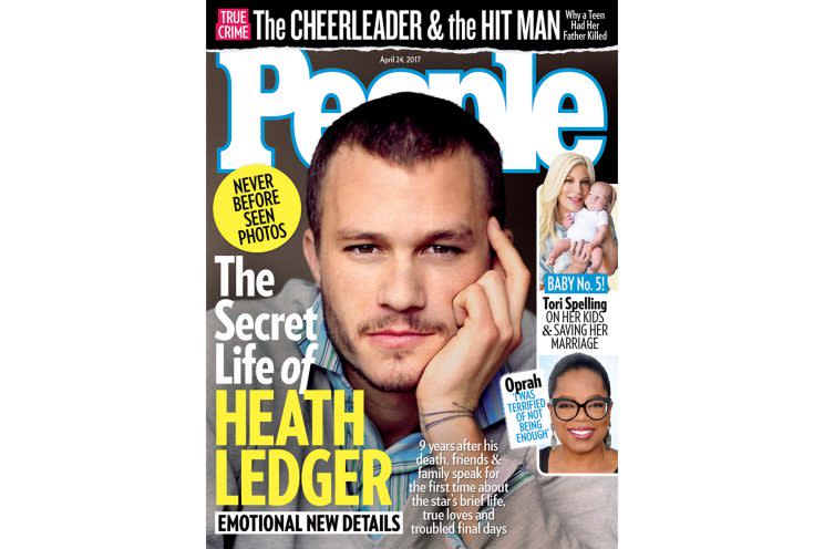 Heath Ledger covers People magazine this week. (Photo: People magazine)