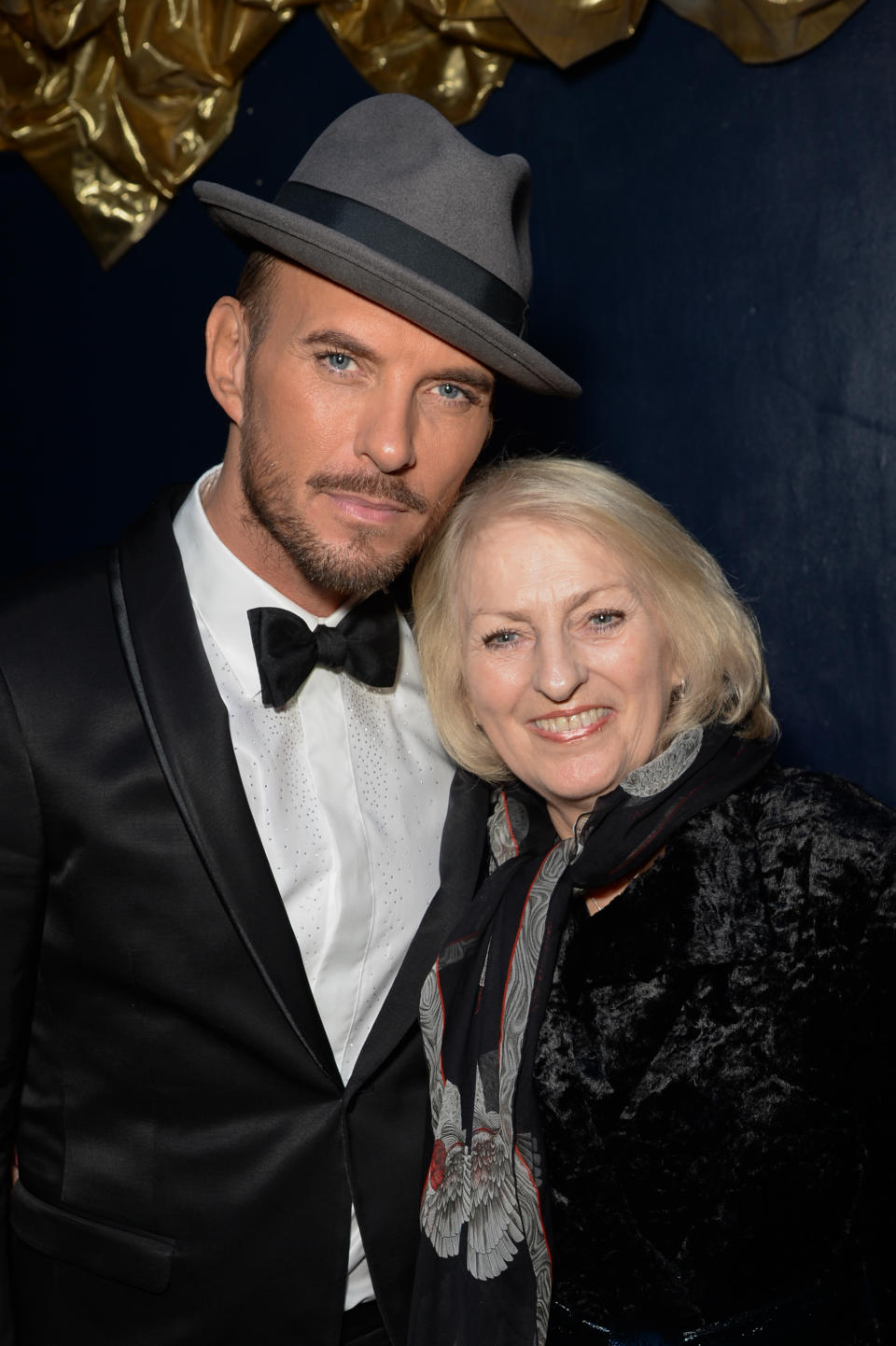 LONDON, ENGLAND - OCTOBER 03:  Matt Goss poses for a photo backstage with mother, Carol Goss, ahead of his series of gigs which begin tonight at Cafe de Paris on October 3, 2013 in London, England.  (Photo by Dave J Hogan/Getty Images)