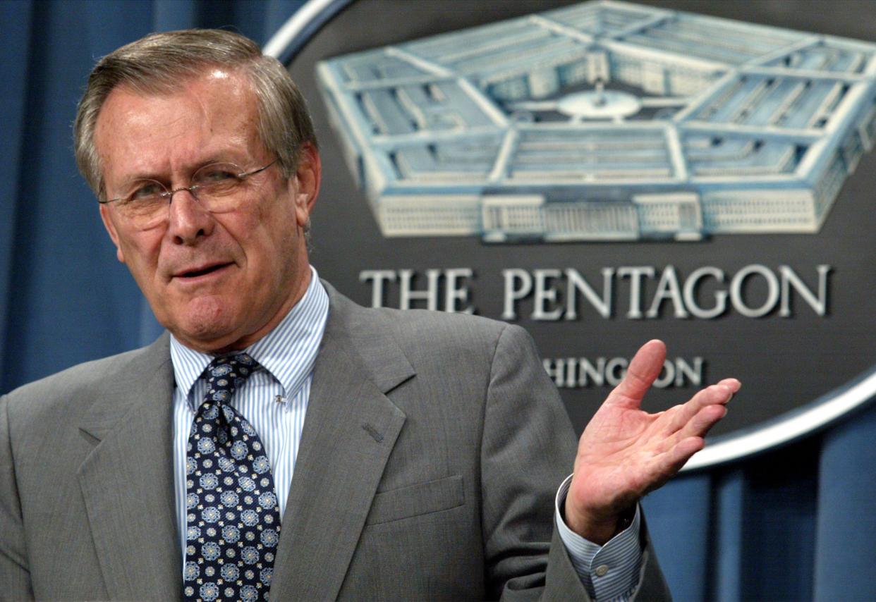 Donald Rumsfeld twice served as defence secretary (Getty Images)