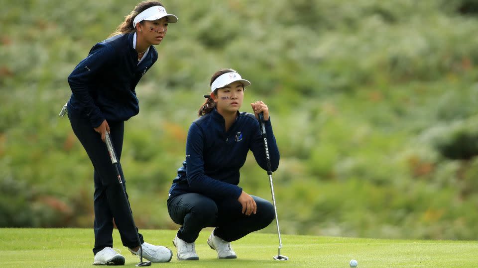 Zhang won the Junior Solheim Cup in 2017 and 2019. - Andrew Redington/WME IMG/Getty Images