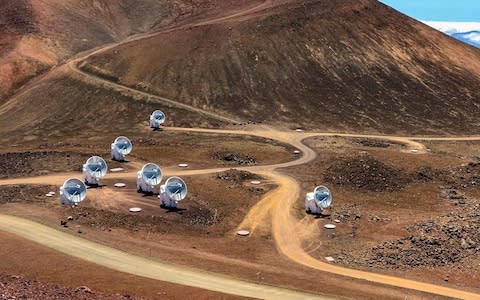 The Maunakea Observatory, on top of a mountain in Hawaii is one of eight sites which joined together in the EHT - Credit: &nbsp;Maunakea Observatories