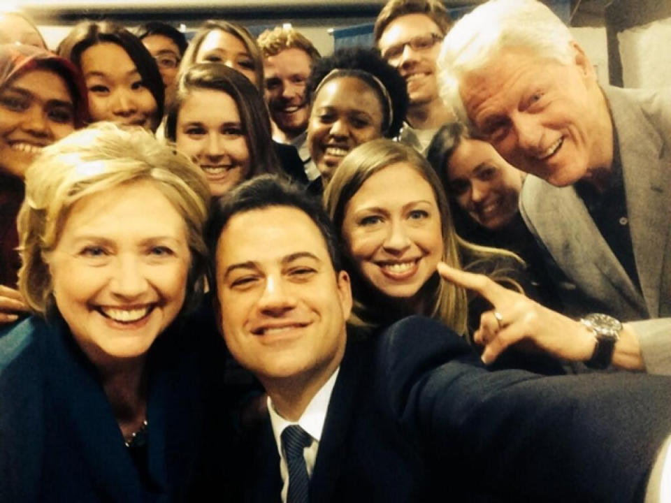 Hillary Clinton and Jimmy Kimmel spearhead an epic selfie