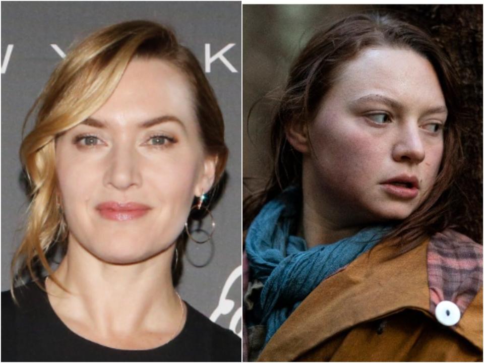 Kate Winslet (left), and Mia Threapleton in Shadows (right) (Getty/Groenlandia)