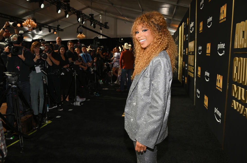 Tiera Kennedy at the 58th Academy of Country Music Awards from Ford Center at The Star on May 11, 2023 in Frisco, Texas